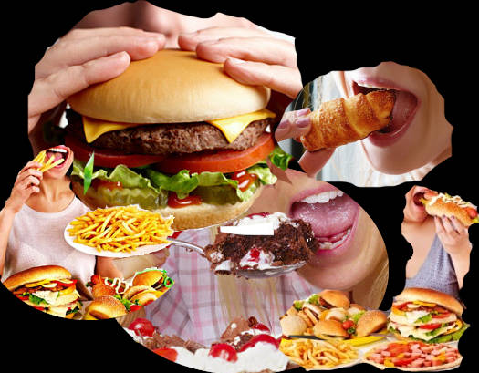 Foods adiction, junk food